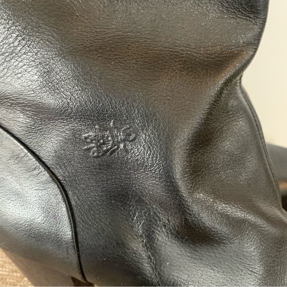 Rare Fly Girl Black Leather Heeled Boots - Picture 15 of 16